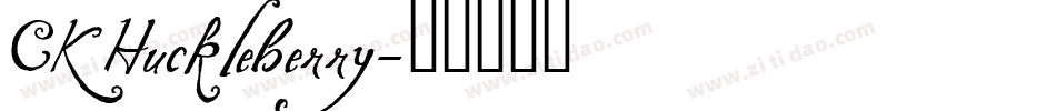 CK Huckleberry字体转换